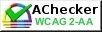 AChecker WCAG 2-AA accessibility compliance